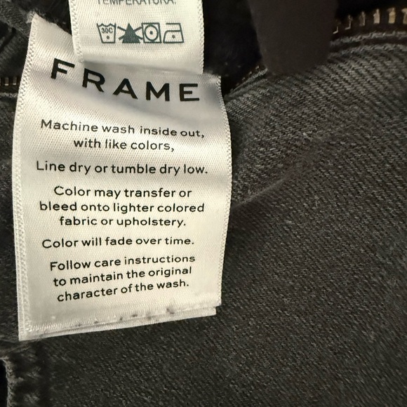 FRAME Denim  Eyelet-Hem Cropped Lacey Flared Jeans – Size 25 - Picture 5 of 8